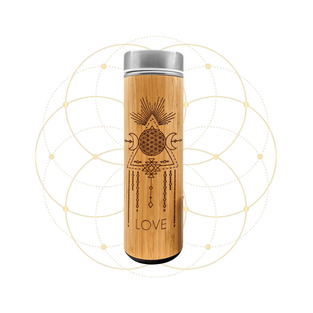 Wanderlust Bamboo Water Bottle