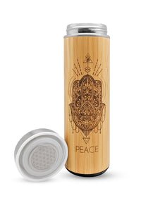 17.9oz PEACE Bamboo Water Bottle